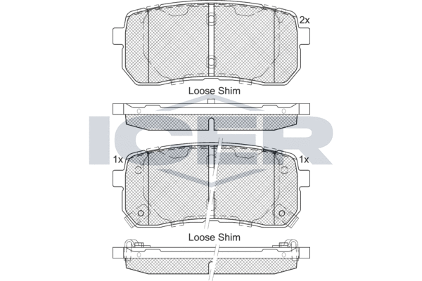 ICER 181839-233 - Тормозные колодки 