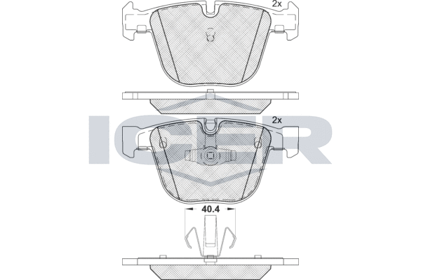 ICER 181896 - Тормозные колодки 