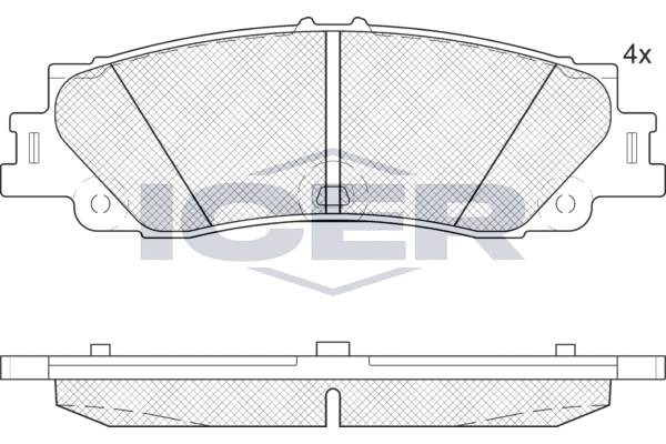 ICER 182443 - Тормозные колодки 