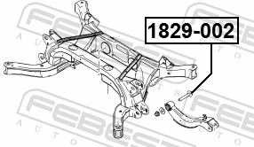 FEBEST 1829-002 - Болт развала