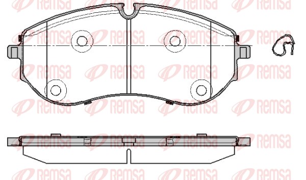 REMSA 1857.00 - Тормозные колодки 