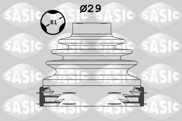 SASIC 1900024 - Пыльник ШРУСа