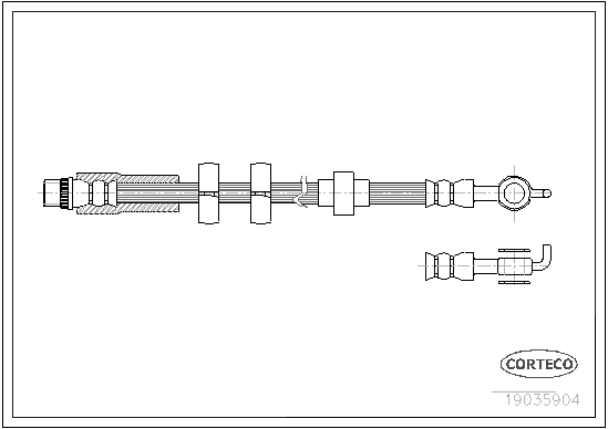 CORTECO 19035904 - Тормозные шланги