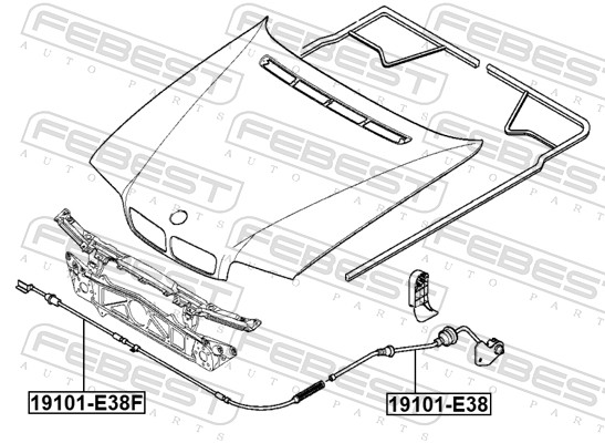 Тросик капота