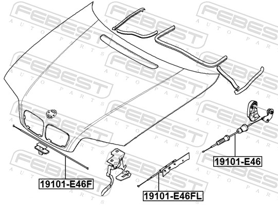 Тросик капота