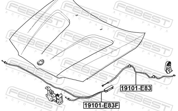 Тросик капота