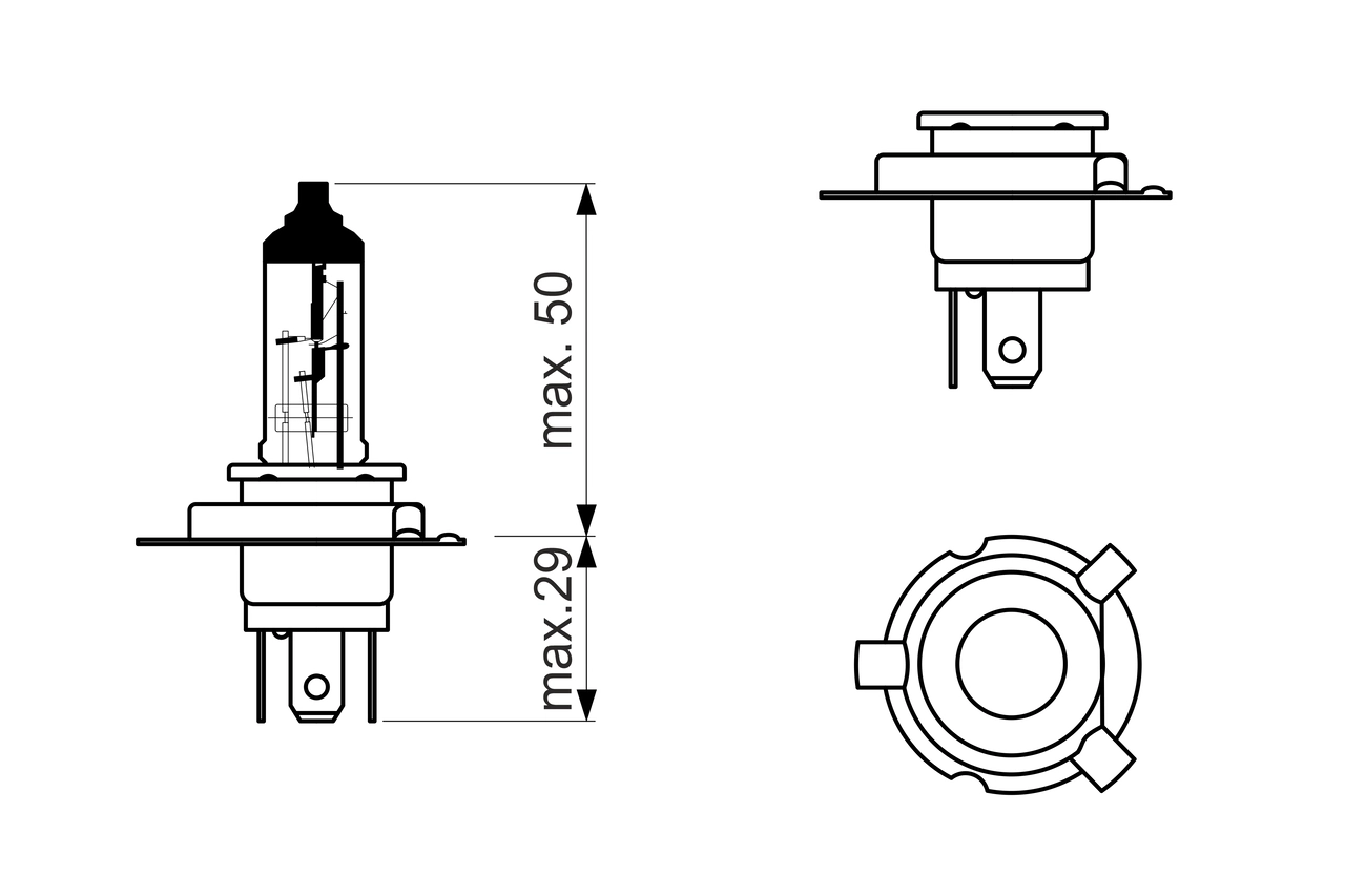 BOSCH 1 987 302 092 - Лампа накаливания, фара дальнего света Pure Light WS