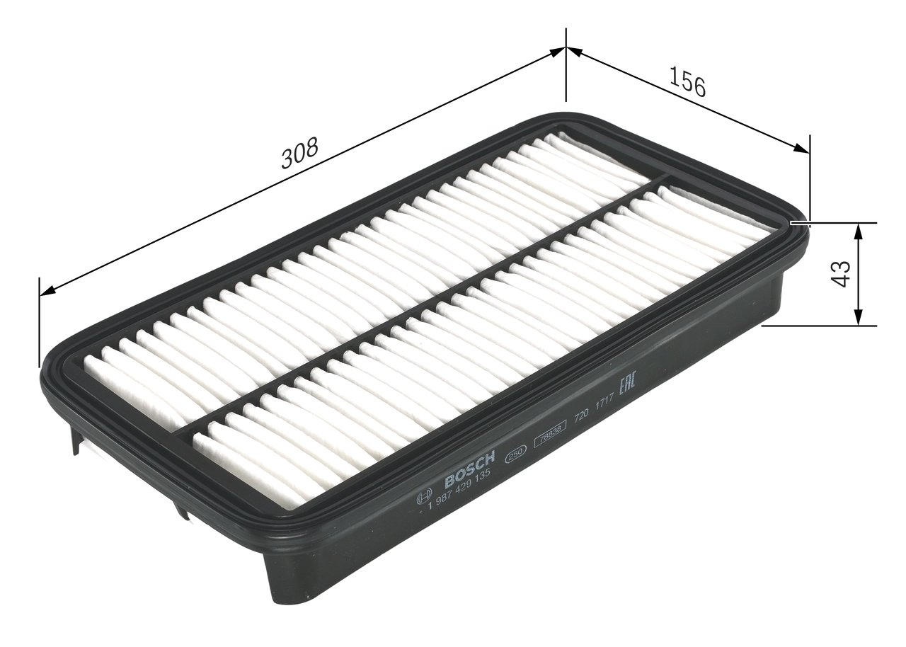 BOSCH 1 987 429 135 - Воздушный фильтр