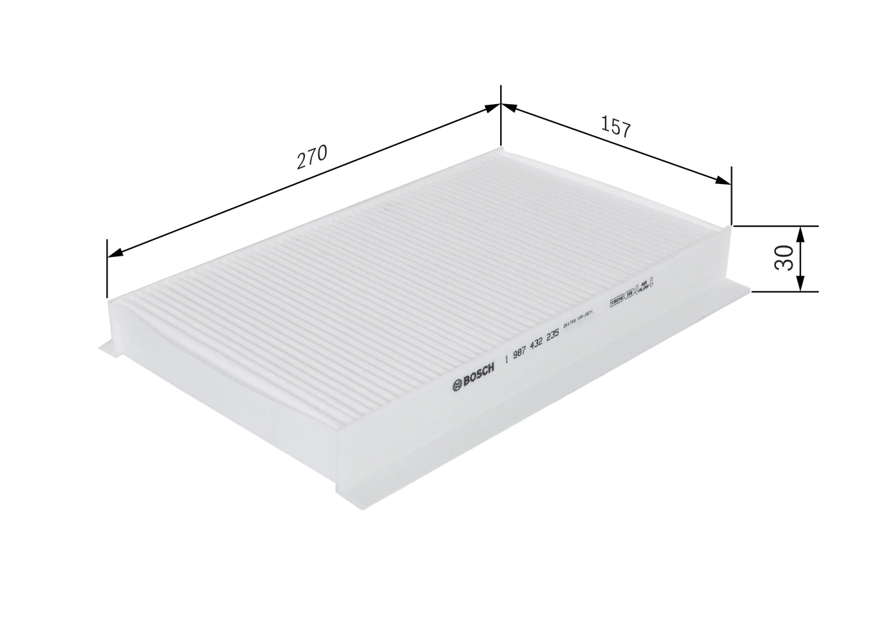 BOSCH 1 987 432 235 - Салонный фильтр