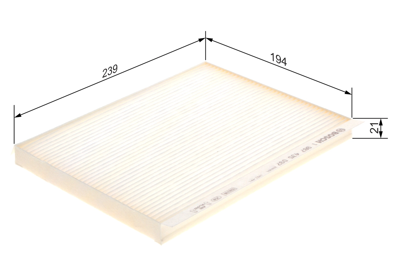 BOSCH 1 987 435 097 - Салонный фильтр