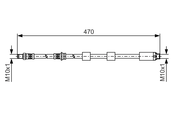 BOSCH 1 987 481 481 - Тормозные шланги