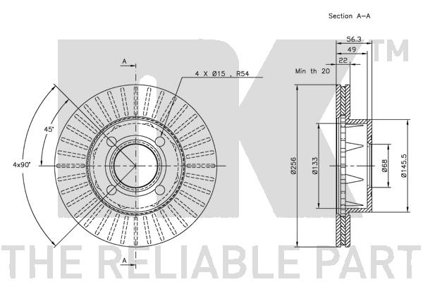 NK 204738 - Тормозные диски