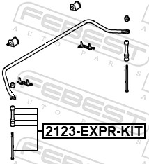 FEBEST 2123-EXPR-KIT - Стойки стабилизатора