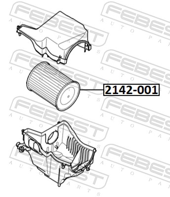 FEBEST 2142-001 - Воздушный фильтр