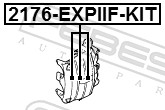 FEBEST 2176-EXPIIF-KIT - Ремкомплект суппорта