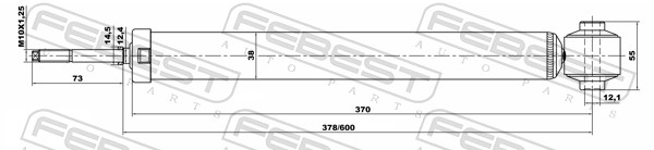 FEBEST 22651992R - Амортизатор