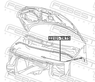 Тросик капота
