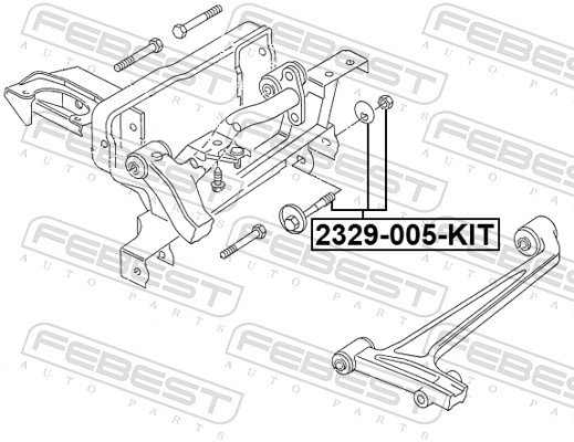 FEBEST 2329-005-KIT - Болт развала