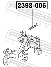 FEBEST 2398-006 - Шкворень поворотного кулака