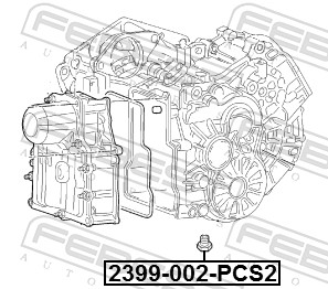 FEBEST 2399-002-PCS2 - Пробка поддона