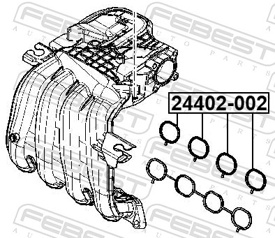 FEBEST 24402-002 - Прокладка впускного коллектора
