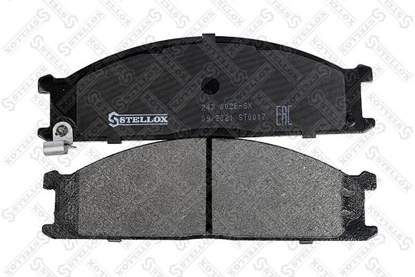 STELLOX 247 002B-SX - Тормозные колодки 