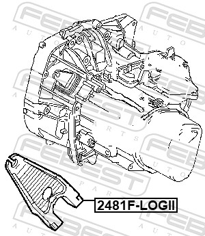 FEBEST 2481F-LOGII - Вилка сцепления