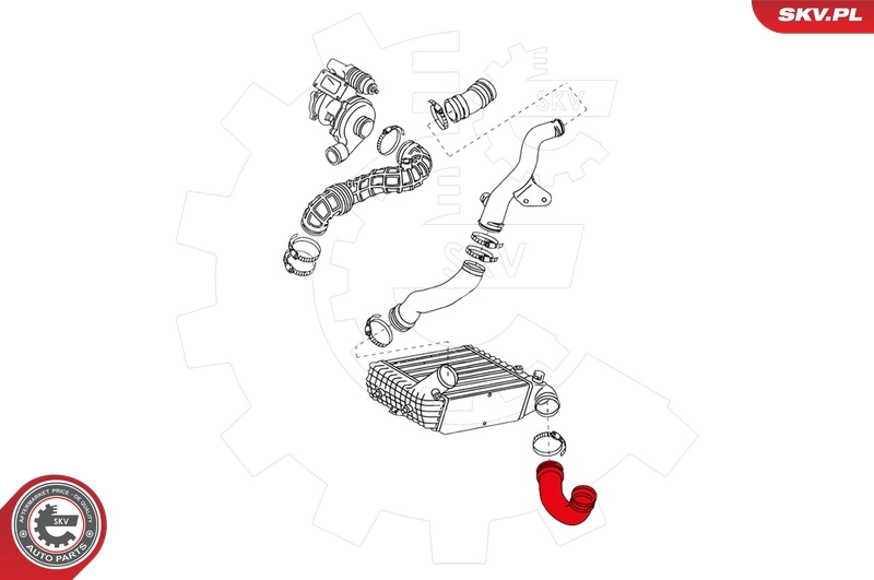 ESEN SKV 24SKV079 - Патрубок турбины