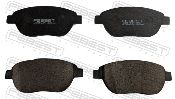 FEBEST 2501-C4F - Тормозные колодки 
