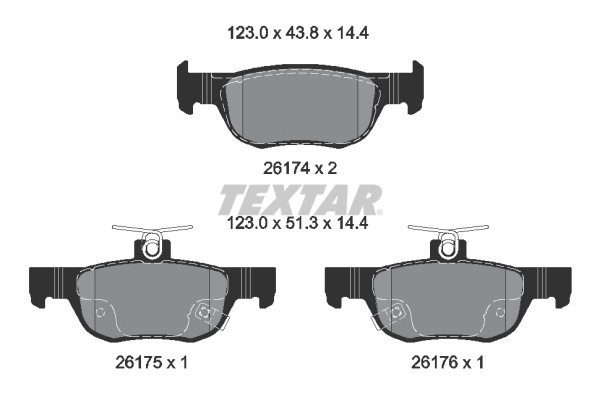 Комплект тормозных колодок, дисковый тормоз Q+