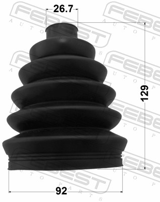 FEBEST 2717P-S80 - Пыльник ШРУСа