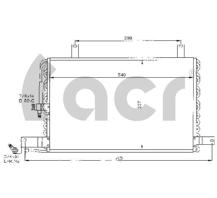 ACR 300366 - Радиатор кондиционера