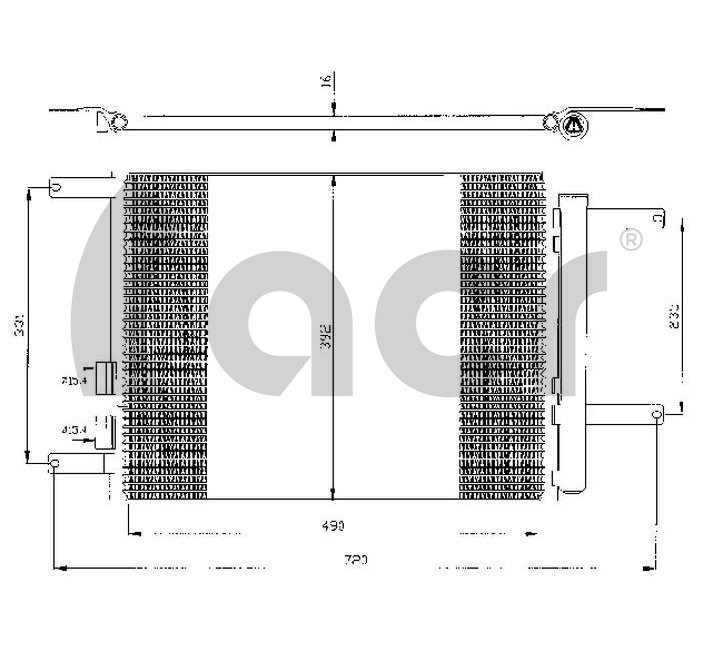 ACR 300437 - Радиатор кондиционера