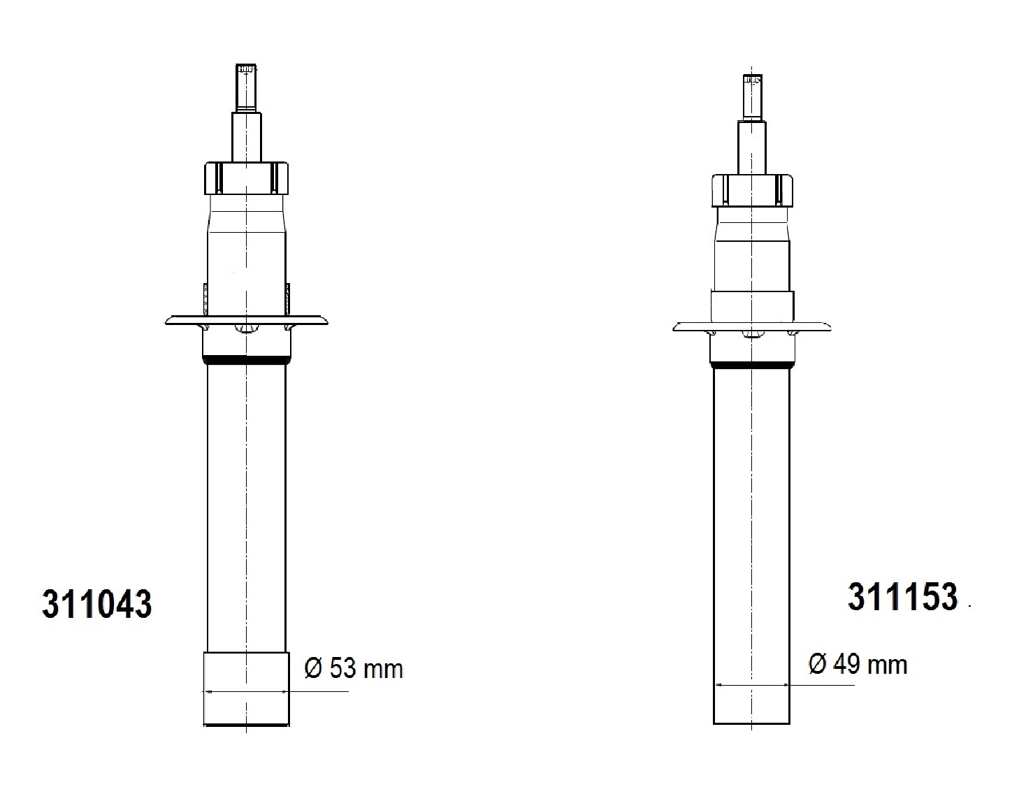 Амортизатор TOP ROAD GAS