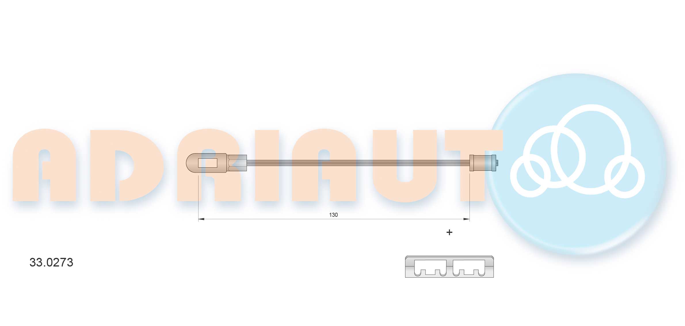 ADRIAUTO 33.0273 - Трос ручника
