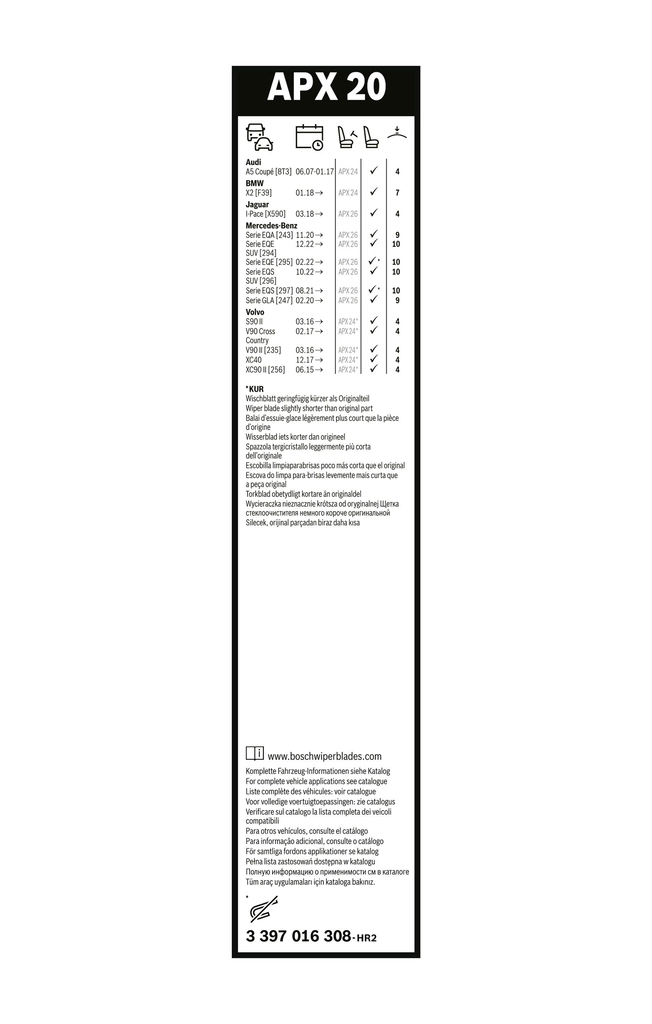 Щетка стеклоочистителя Aerotwin Plus