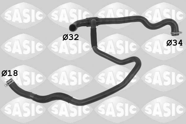 SASIC 3404225 - Патрубки системы охлаждения
