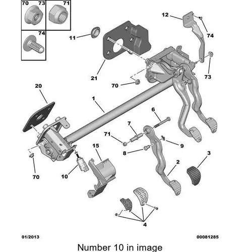 PSA 453465 - датчик стоп-сигнала