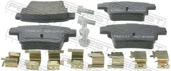 FEBEST 3501-EMGR - Тормозные колодки 