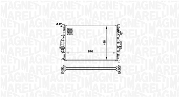 MAGNETI MARELLI 350213158700 - Радиатор охлаждения