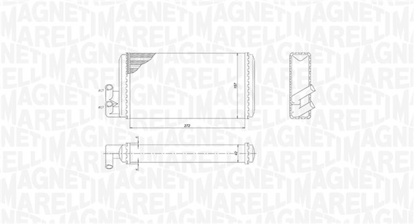 MAGNETI MARELLI 350218403000 - Радиатор печки