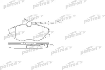 PATRON PBP1063 - Тормозные колодки 