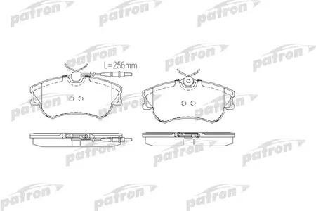 PATRON PBP1124 - Тормозные колодки 