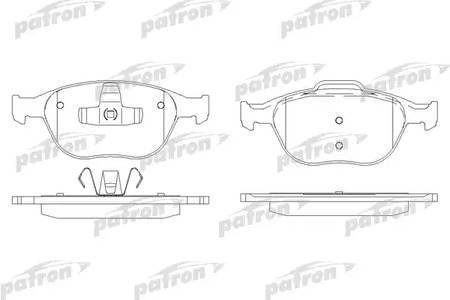 PATRON PBP1568 - Тормозные колодки 