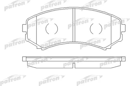 PATRON PBP1603 - Тормозные колодки 