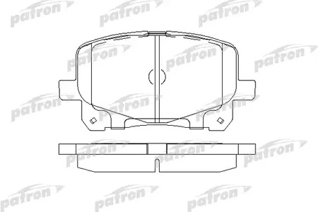 PATRON PBP1752 - Тормозные колодки 