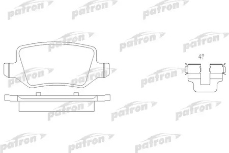 PATRON PBP1782 - Тормозные колодки 