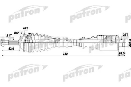 Приводной вал (полуось)
