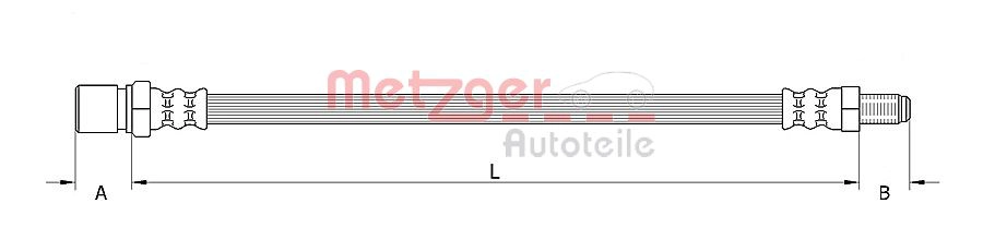 METZGER 4110483 - Тормозные шланги