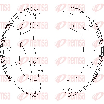 REMSA 4125.01 - Колодки барабанные